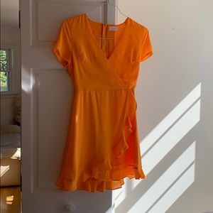 Pink Lily orange sundress